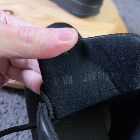 SAS Alpine Ankle Boots Women Size 8 Extra Wide Black Pebbled Leather Made in USA - Picture 7 of 8